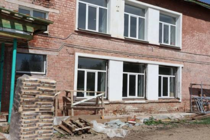 Реконструкция детского сада № 28 ведется в посёлке Усть-Ордынский впервые с момента его постройки