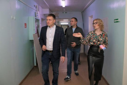 В Усть-Илимске полным ходом ремонтируют помещения для дополнительных кабинетов городской поликлиники № 1