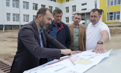 В Тайшете продолжается строительство социальных объектов и благоустройство общественных территорий